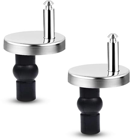 Momowin 2 Pièces CharnièRe Abattant WC Fixations, CharnièRes à DéPloiement Rapide Fixations, Fixation Abattant WC, Fixation Abattant WC Universel pour Fixation Cuvette WC