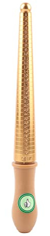 Medidor de mandril de anillo de joyería – Barra de medición de anillos de metal duradera para una medición precisa del tamaño del anillo de dedo – Buena herramienta para hacer y exhibir joyas