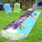 Rppiup Tobogán acuático de jardín, 600 x 140 cm, doble tobogán con 2 tablas de surf, juguetes de verano para adultos y niños, ideal para jardín, piscina y exterior
