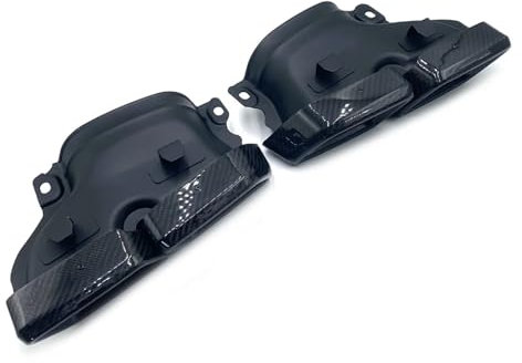 Auspuffblenden Für Benz Für W222 W212 W205 W204 S65 S63 E63 GLE/GLC/C-Klasse Carbon Fiber Glänzend/Matt Schwarz für AMG Auspuffblenden Schalldämpferrohr Endrohrblenden(Matte)