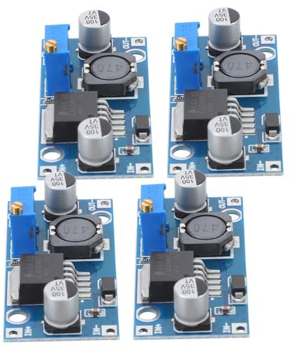 TEHAUX Modulo Di Alimentazione Step-down Dc-dc Da 4 Pezzi Compatibile Con Il Regolatore Di Tensione Regolabile, Uscita 3a, Basso Rumore Di Ondulazione Per Progetti Elettronici,