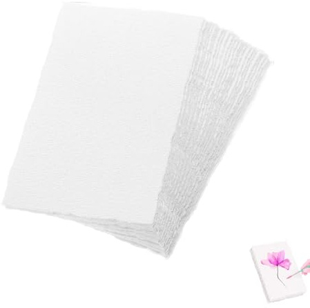 20 Hojas Papel Hecho A Mano Acuarela Artesanal Sobre Papel Papels De Acuarela Vintage Grueso Para Tarjetas De Felicitación Bricolaje, Pinturas, Cartas