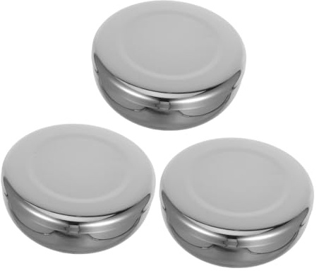 DIYEAH 3 pièces Bol Inox avec Couvercle Set de Bol à Soupe Double Épais Multifonction Acier Inoxydable Résistant et Facile à Laver avec Couvercle pour Cuisine