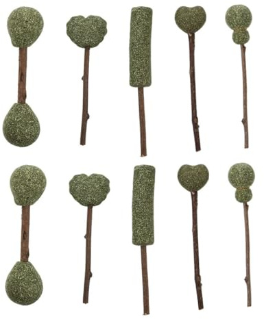 HOMOBABE 10Pcs Catnip Treats for Cats Edible Catnip Lollipops Natural Material, Attract Kittens, Indoor Cat Snacks and Chew Toys
