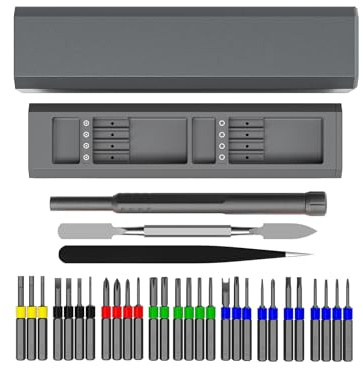 ZBIianxer Umfassendes 31-teiliges Werkzeug Reparatur Demontage Set mit Tragetasche für elektronische Reparaturen und Wartung von Mobiltelefonen vor Ort, Laptop Reparatur Toolkit