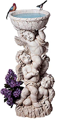 Design Toscano Three Cherubs with Urn Statue
