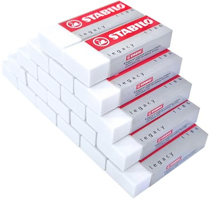 STABILO Legacy - Gomma - senza PVC - Confezione da 20