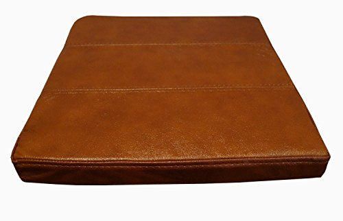 Quattro Meble Antic Braun Echtleder Sitzkissen Lederkissen Sitzpolster fur Sessel Stuhle Echt Leder Kissen Sitzauflage Auflage Modell 3P (B-40 x T-30 cm)