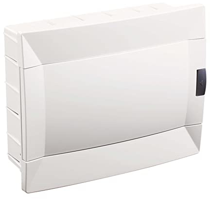 Cuadro eléctrico o Caja de Empotrar con tapa y carril DIN blanca para Automáticos 12 Módulos Cuadro Electrico para Instalaciones Electricas Cuadro Electrico Empotrar