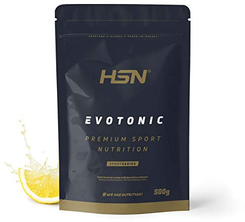 HSN Evotonic Bebida Isotónica en Polvo con Sabor | Limón 500g | Cluster Dextrin™ + Palatinose™ + PeptoPro® + BCAAs | No Incluye Dosificador | No-GMO, Vegetariano, Sin Gluten
