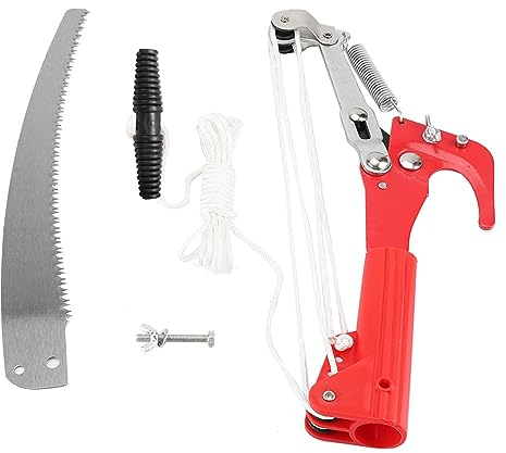 4 Ruedas Sharp Garden Poda Cabeza Cizalla Recogedor de Frutas Máquina Segador Pole Saw Tree Trimmer Clipper Herramienta de Corte Sin