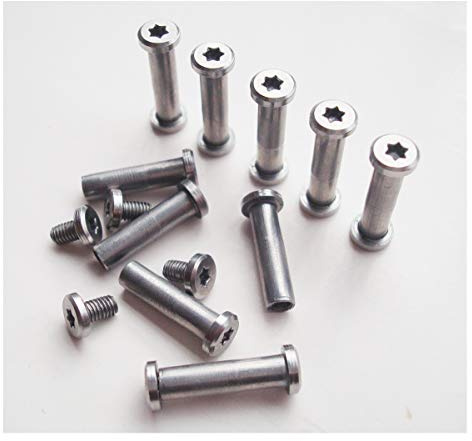 Viti per coltelli in acciaio inossidabile, manici per coltelli, rivetti per coltelli EDC - Confezione da 10 set
