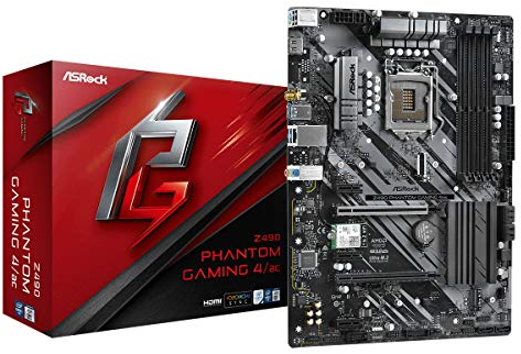 ASRock Z490 Phantom Gaming 4/ac, Intel Z490-Mainboard - Sockel 1200