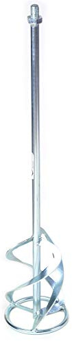 Toolty Profesional Mixing Paddle - M14 Thread - Galvanized Mixer, Whisk, Stirrer - Positive 3-Blade - for Plaster, Gypsum, Adheives, Concrete, Cement, Glue, Paint, DIY (120 x 600 M14)