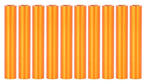Hyuduo Abstandshalter M3 x 30 mm 10 STK Aluminium-Bolzenbefestigungsstangen für Quadcopter Flugzeuge Runde Spacer Orange