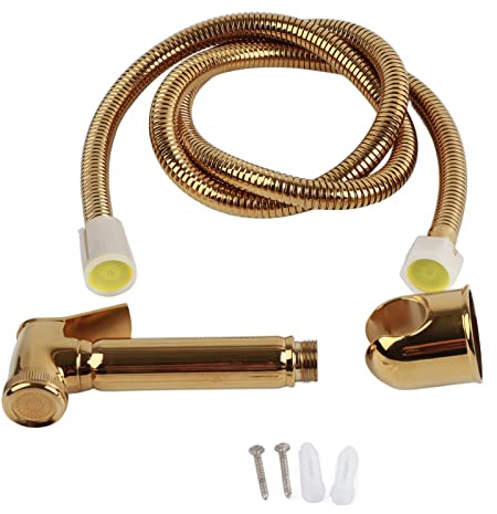 Handsprüher, Massives Messing Wandhalterung Dusche WC Badezimmer Bidet Windelspray Sprayer Shattaf Kit Gold