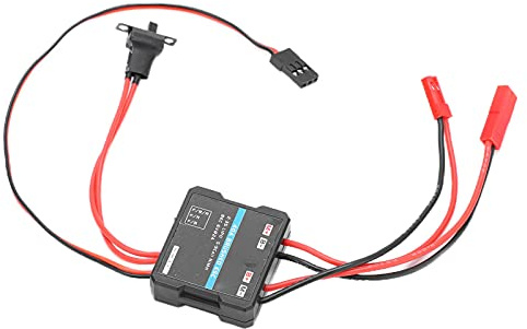 Dilwe Elektronischer Brushed Fahrtenregler 40A, Wasserdicht Fahrtenregler Upgrade Ersatzteil Passend für 1/16 1/18 RC Modellauto,Ferngesteuerte Modelle, Tuningteil, Ersatzteil für RC Fahrzeuge