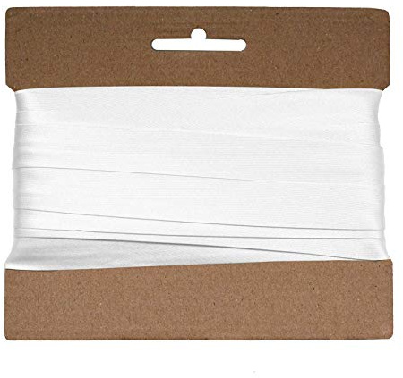 20m Schrägband Satin ca.15mm gefalzt Kantenband Einfassband große Farbwahl