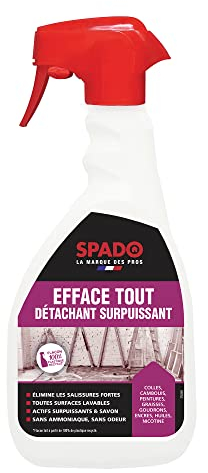 SPADO - Efface tout détachant surpuissant - Toutes surfaces lavables à l'intérieur ou à l'extérieur - 500 ML - Fabriqué en France