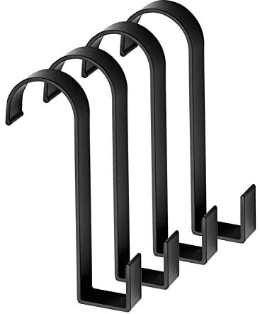 Faittoo Ganci per Termoarredo Bagno, 4 Pezzi Ganci per Asciugamani in Alluminio Spaziale, Ganci Portasciugamani Bagno/Gancio Adesivi per Asciugamani