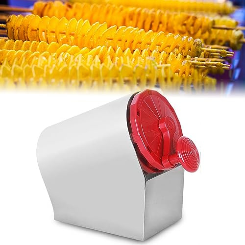 SONLED Taglia Patate a Spirale Manuale, Tornado Tornado in Acciaio Inossidabile, tagliapatatine ricce, affetta Patate attorcigliate, affetta Patate Tornado Automatico per Frutta, Patate, cetrioli