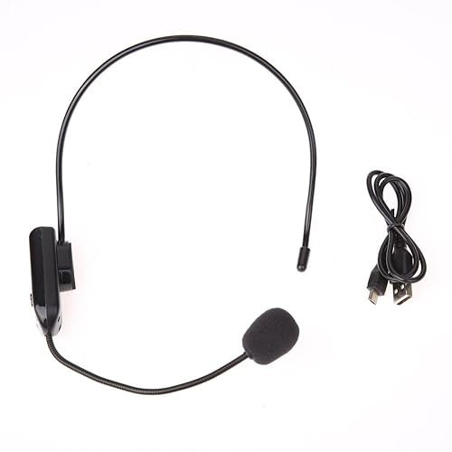 LYEAA Micro Sans Fil Microphone de Travail FM pour Haut-parleur