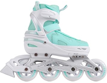 BLACKWHEELS Flex Pro Patines en línea – Patines Ajustables con chasis de Aluminio, rodamientos ABEC-7 y Sistema de Triple Cierre para Velocidad y Estabilidad – para Mujeres, Hombres y niños