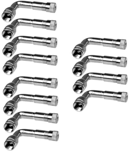 ULTECHNOVO 12stücke Messingventilverlängerungen Für Autos Trucks Und Motorräder Luftreifenventile Mit Dust Caps Einfache Installation Für Standardreifenventile