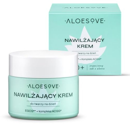 ALOESOVE feuchtigkeitscreme Gesicht 50ml - Tagescreme für alle Hauttypen - Gesichtscreme Vegan, Anti-Aging, ideal unter Make-up