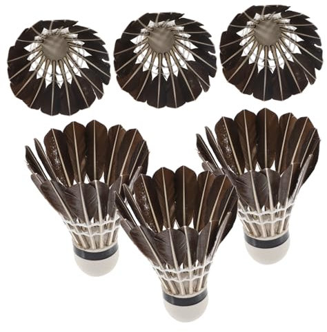 MOBUTOFU 6stücke Badminton Shuttlecocks Für Erwachsene Und Windresistent Tragbar Für Indoor Und Outdoor-Training Robustes Design Für Langanhaltenden Spaß