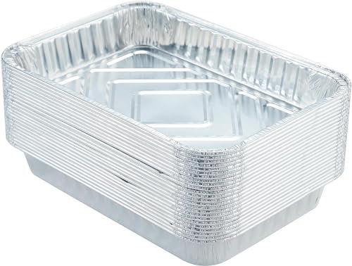 Matchwaves 30Pcs Drip Pans for Weber, Disposable Aluminum Foil Grease Trays for Weber Grills, Universal Replacement Liners for Weber Series, 8.6 x 6