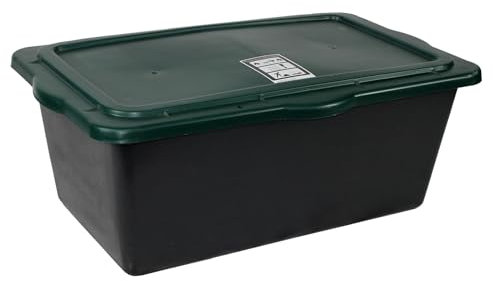 Friesenthal 90L Mörtelkübel mit Deckel - Schwerer Mischkasten für Mörtel, Beton & BAU | Langlebig, stapelbar & umweltfreundlich | Made in Germany - Blauer Engel Zertifiziert