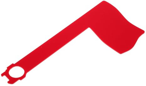 TOGEVAL Bandiera Di Ricambio Per Cassetta Postale Pannello Di Montaggio Per Cassetta Postale Bandiera Per Posta in Uscita Mini Bandiere Rosse