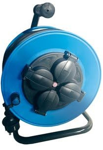 Enrollacables alargador profesional 4 enchufes (3x1.5mm) 25M IP44