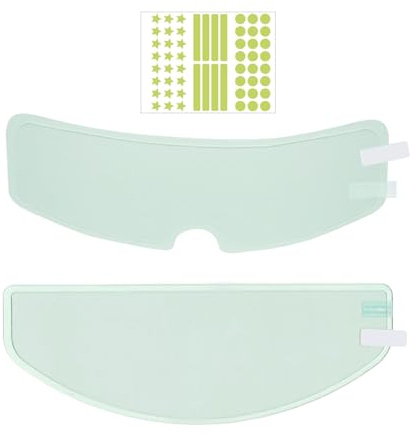 2 Pezzi Di Pellicola Anti-Fog E 1 Pezzo Di Adesivo Riflettente, Adesivo Per Lenti Per Il Casco, Adesivo Logo Notturno, Decorazione Del Casco.