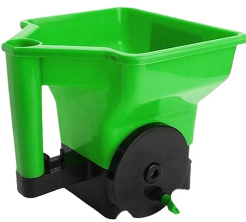 GAYCLG épandeurs de Jardin Épandeur de semences de Jardinage Semoir Manuel Capacité de 3 L pour semis Fertilisation Fonte Neige Applicateur d'engrais Semoir
