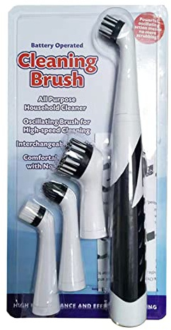 Spazzola elettrica da bagno per la pulizia delle scarpe, con 4 testine