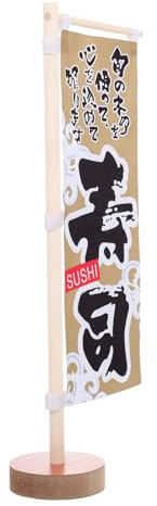 Didiseaon Bandiera Giapponese Izakaya Per Tavolo, Decorazione Mini Verticale Per Ristorante Sushi, Base Stabile Per Esposizione Menu in Stile Giapponese