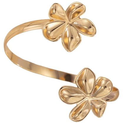 Bottone Armkette mit Sternfisch/Blume, goldfarben, Oberarmreif für modische Damen, Teenager, Damen
