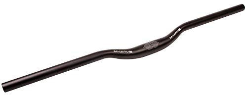 MTB Handlebar A-Rise 700, M-Wave, Alloy, Mattblack Anodised, 700 Mm, Bar Center Dia. 31.8 Mm, 10° Back Swept, Rise: 30 Mm, On Card