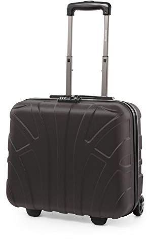 SUITLINE - Valigia pilota, Bagaglio a mano, Trolley da business, Rigido, TSA, ABS, 2 ruote, Titanio o