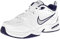 Nike Herren Air Monarch IV Crosstrainer, Weiß (Weiß/Metallic-Silber), 40.5 EU