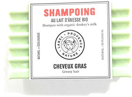 Shampoing solide au lait d'anesse BIO - Pour cheveux gras
