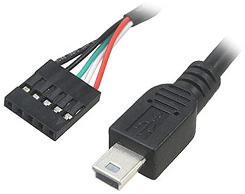 D56 Pinheader 5 pines a USB Mini Cable Adaptador USB de 50 cm Mini USB 5 pines macho a 1 x 5 pines hembra PCB placa base Cable