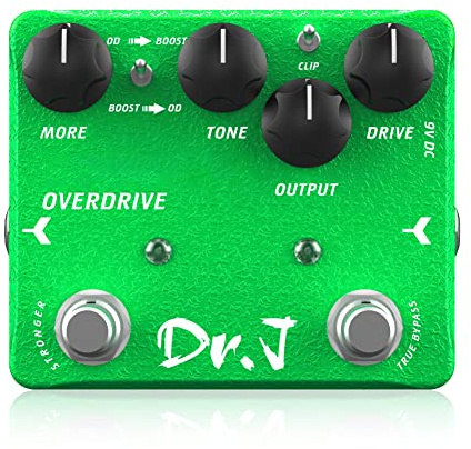 JOYO Cremiges Overdrive-Pedal für Gitarre mit warmen Klängen - High-End Edition Dr.J Series (D60)