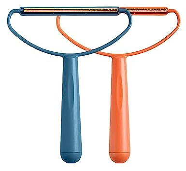 2 quitapelusas portátiles, rodillo de pelusa manual, afeitadora de pelusas de ropa, cepillo doble reutilizable para quitar el pelo, para abrigo tejido de suéter, alfombra