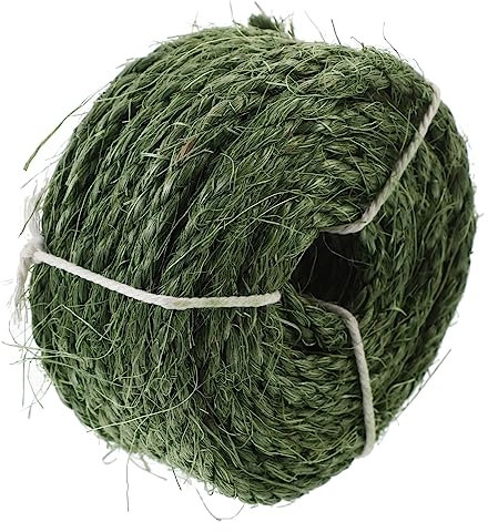 BESPORTBLE Cuttable Cat Scratcher Rope 6mm x 10m Natural Sisal Hemp Replaceable Wear-resistant Rope for Cat Tree Diy Home Supplies