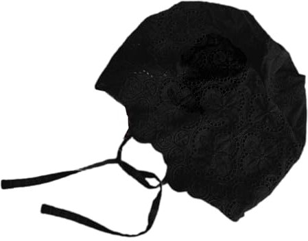 Zkydhbd Hut, eleganter Pullover, Headwrap, Glockenhut, lässiger Hut für Musikfestivals, einfache Glocke, Kopfhut, Schwarz , 49