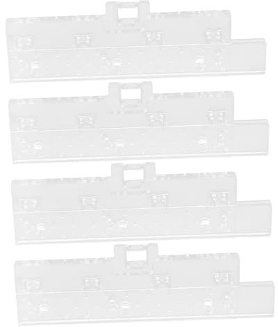 Zerodeko Ersatzlamellen Vertikaljalousien 4 Paar Transparent 89mm Kunststoff Verschleißfest Einfache Montage Jalousie Reparaturset für Wohnungen Büros und Gewerbeflächen