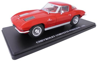 OPO 10 Modello di Auto da Collezione in Scala 1/24 Compatibile con Chevrolet Corvette Stingray 1963 - VC038